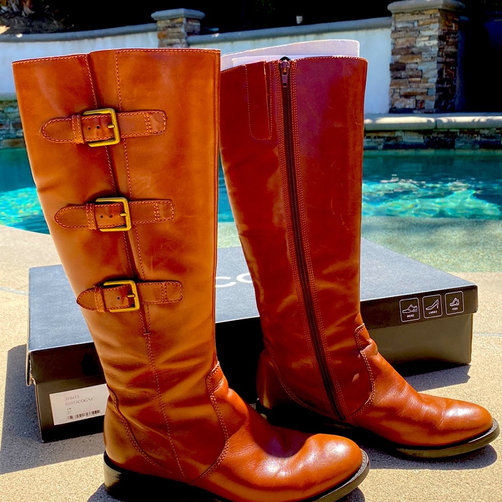 Ecco tall brown boots